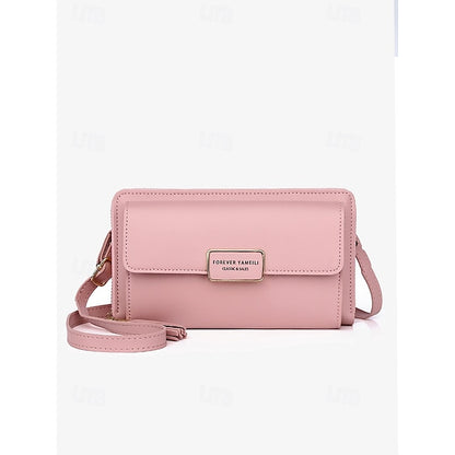 Bag Mobile Leather Crossbody Women's PU Phone Wristlet