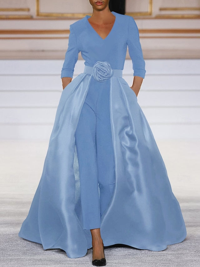 Jumpsuit the Bride Elegant of Overskirt Mother With Dress Simple