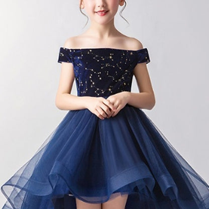 Sleeveless Kids Performance Girls' Dress Party Color Solid