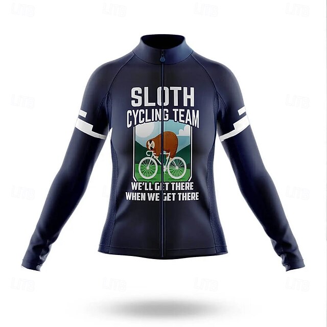 Women's Cycling Jersey Graphic Animal Letter & Number