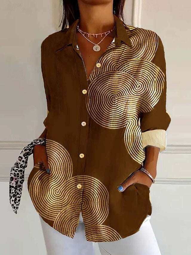 Women's Shirt Linen Like Breathable Lightweight Daily