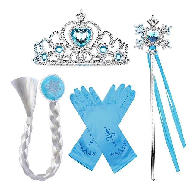 Party Princess Theme Flower Dress Girl Fairytale Frozen Elsa