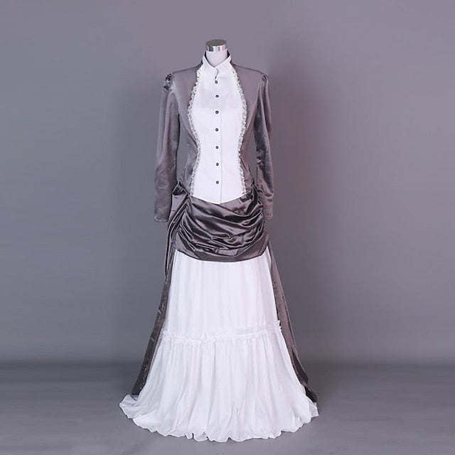 Top Dress Victorian 1910s Edwardian Floor Length Dress Outfits