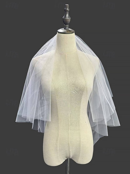 Elegant – Soft Veil Two-Layer Classic with Bridal Tulle