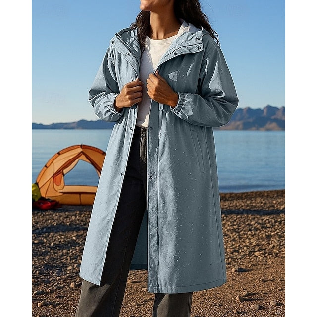 Women's Rain Coat Outdoor Waterproof Windproof Hiking