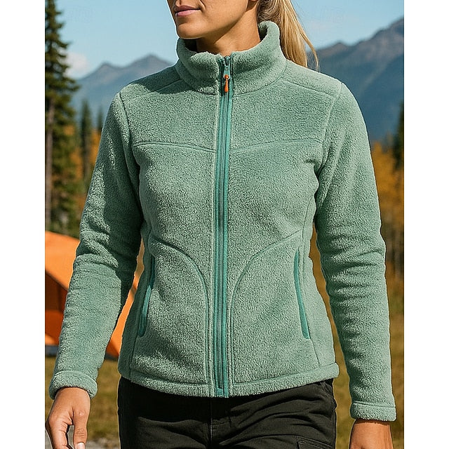 Women's Outdoor Jacket Hiking Jacket Fleece Jacket Winter
