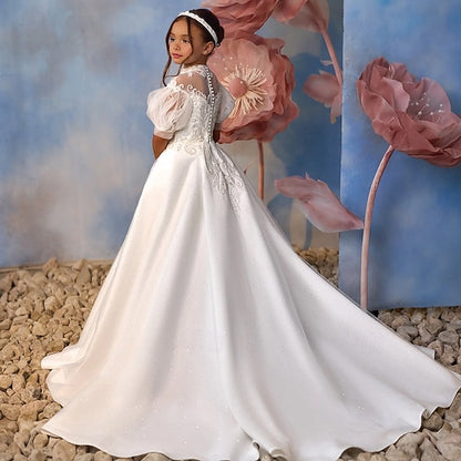 Party Dress Girl First Communion Girls' Flower