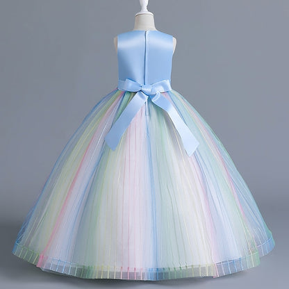 Flower Party Kids Dress Girl Sleeveless Girls' Floral