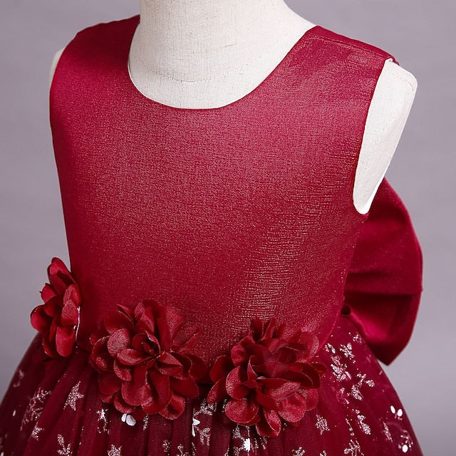 Dress Party Girls' Line A Little Wedding Kids Flower