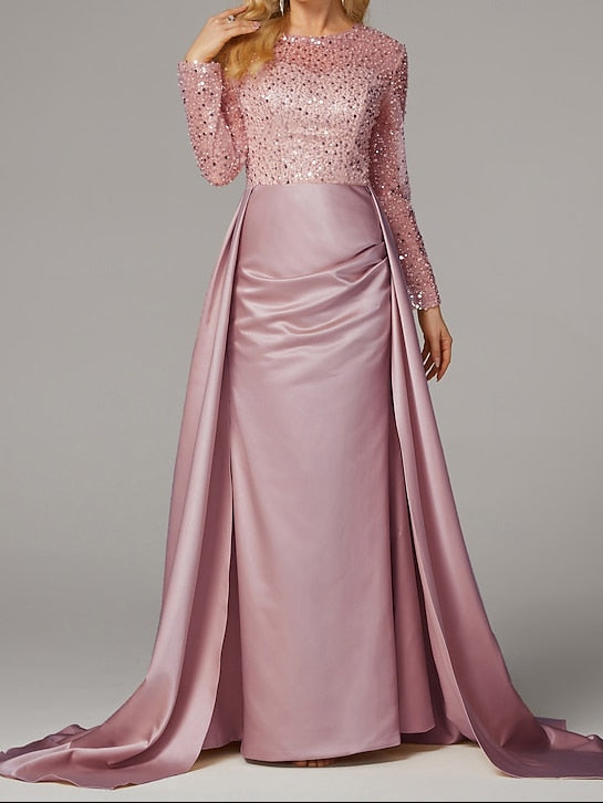 Mermaid Evening Dress Floor Carnival Elegant Masquerade Gown