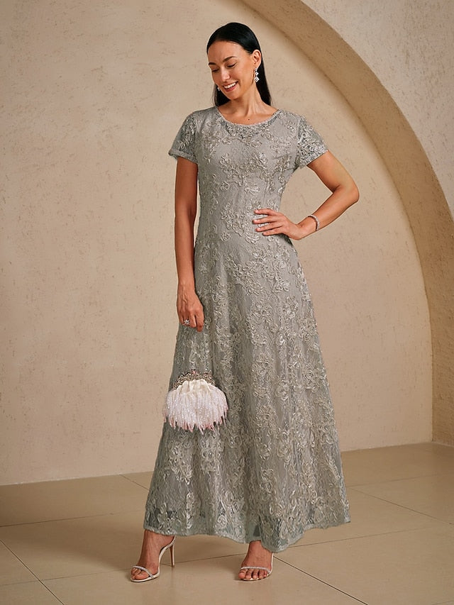 Women's Maxi Dress A Line Dress Elegant Evening Party Lace