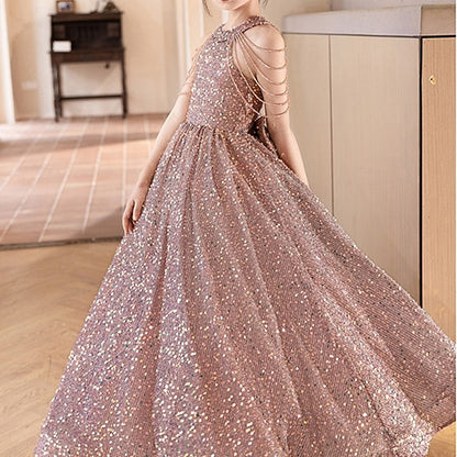 Princess Kid's Flower Dress Girl Girls'