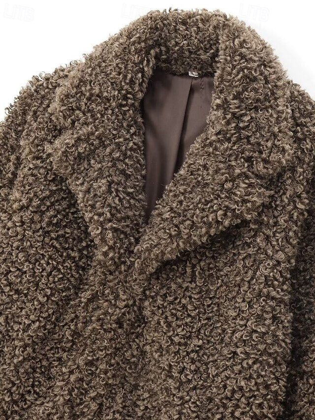 Coat Warm Fur Furs Teddy Comfortable Women's Faux