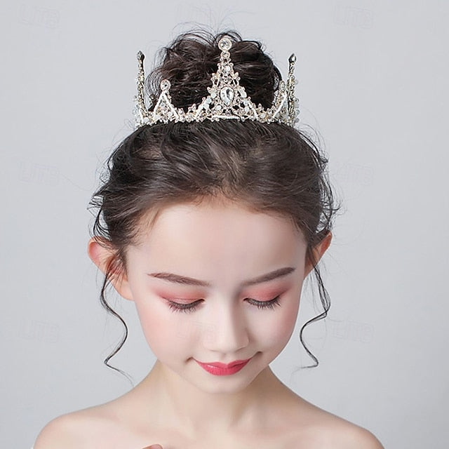 Kids Long Solid Dress Party Color Girl Flower Girls'