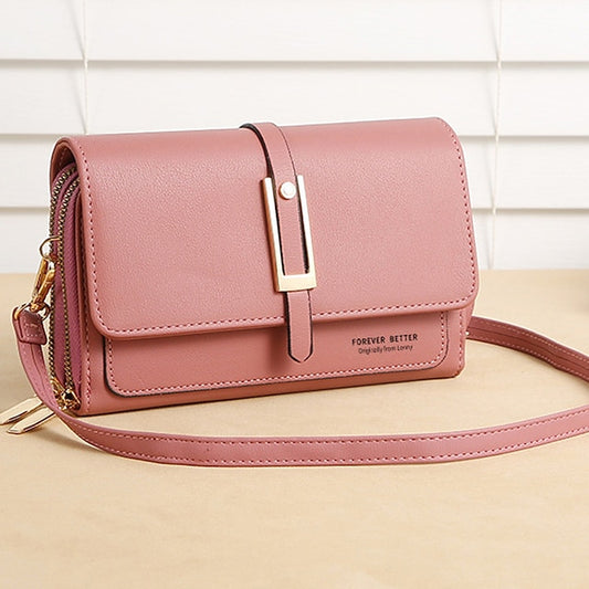 PU Crossbody Phone Bag Mobile Leather Women's Wallet
