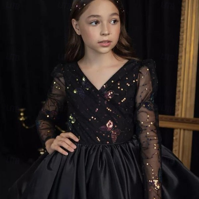 First Communion Girl Girls' Dress Kids Party Flower