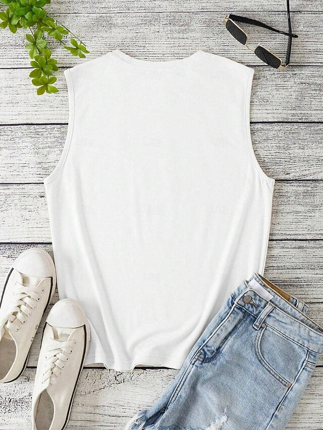 Women's Camisole Tank Top Heart Stylish Casual Sleeveless