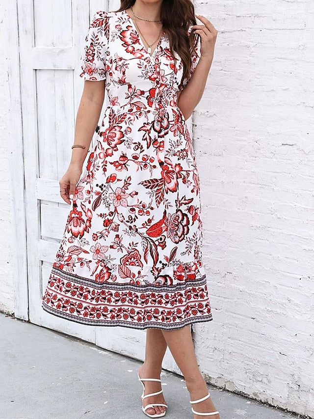 Women's Midi Dress Casual Dress Swing Dress A Line Dress