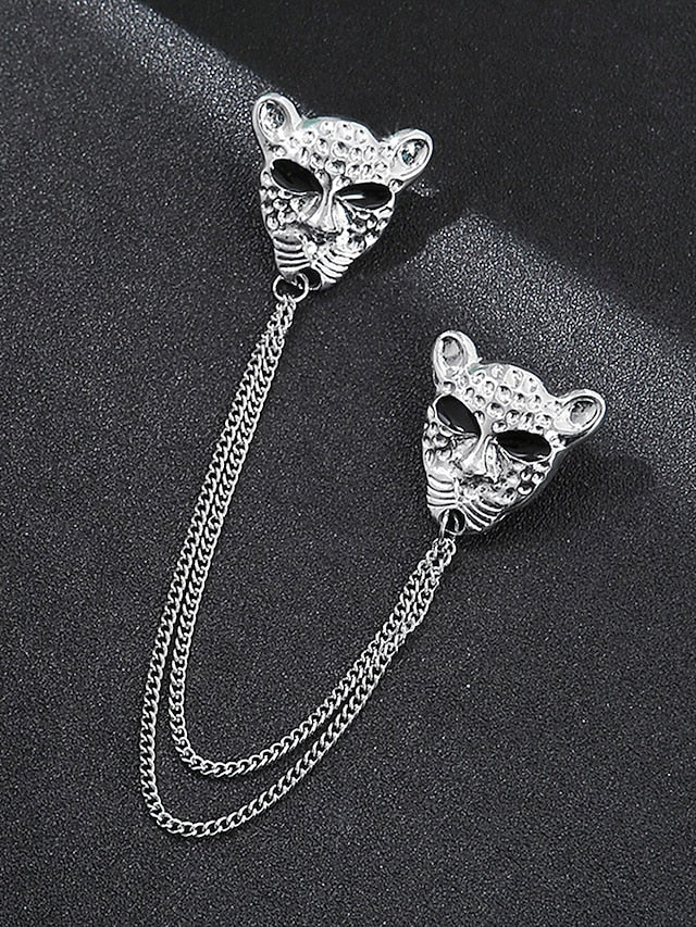 Christmas Men's with Brooch Lapel Deer Pin