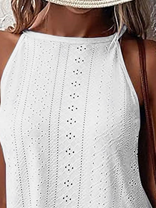 Women's Camisole Tank Top Solid Color Stylish Casual