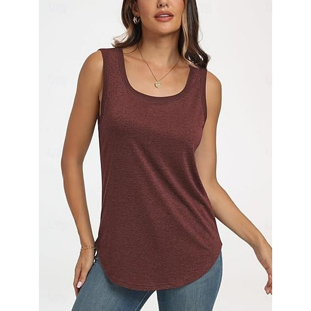 Women's Tank Top Plain Fashion Stylish Classic Sleeveless
