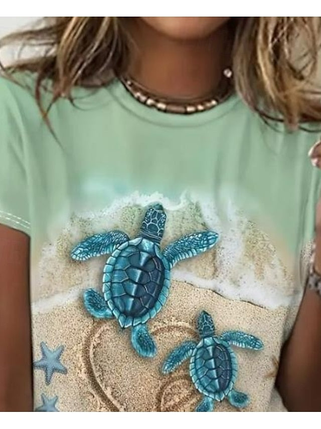 Women's T Shirt Floral Graphic Rose Elegant Vintage Fashion