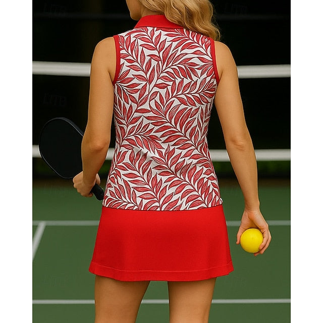 Women's Tropical Golf Polo Shirt Tennis Shirt Tennis Tank