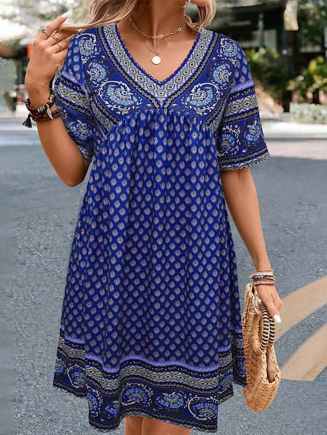 Women's Mini Dress Petite Dress Casual Dress Ethnic Dress T