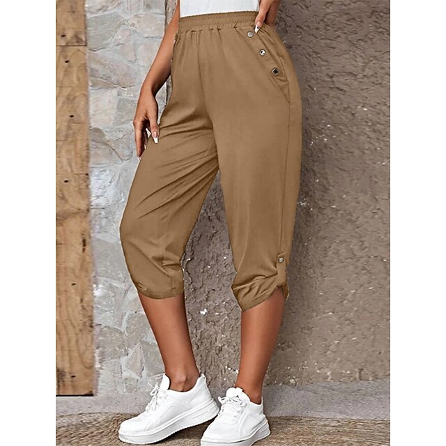Women's Sweatpants Capri Pants Chinos Vacation Fashion