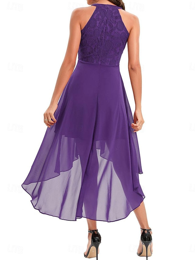 Women's Midi Dress Chiffon Dress A Line Dress Elegant