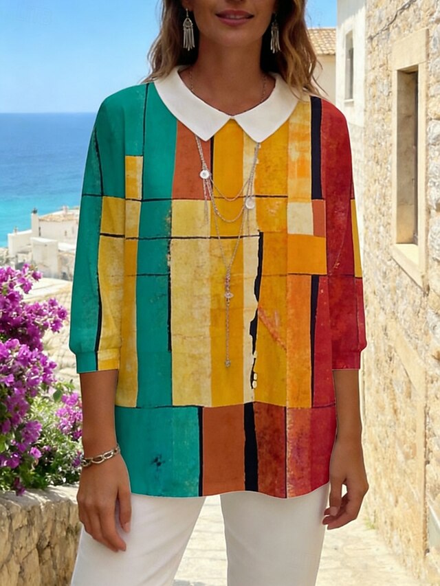 Women's Casual Shirt Beach Shirt Blouse Print Graphic