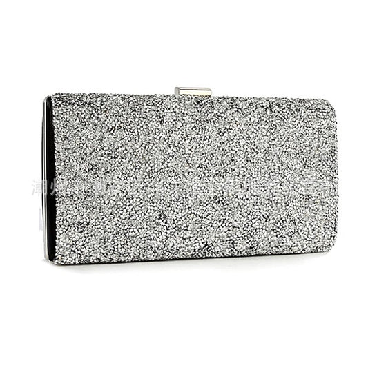Glitter Clutch Women's Silver