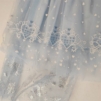 Girl Cloak Dress Cosplay Elsa Flower Frozen Princess