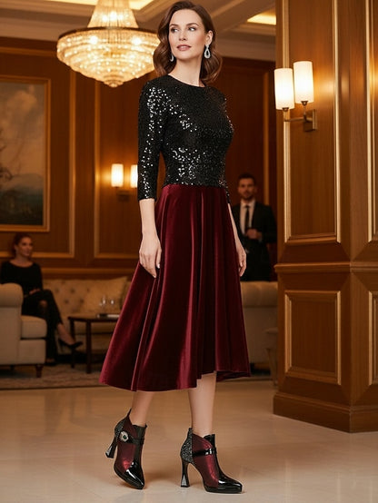 Boots Heel Ankle Women's Glitter High