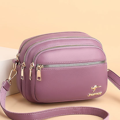 Leather Bag Dome Crossbody Shoulder PU Women's