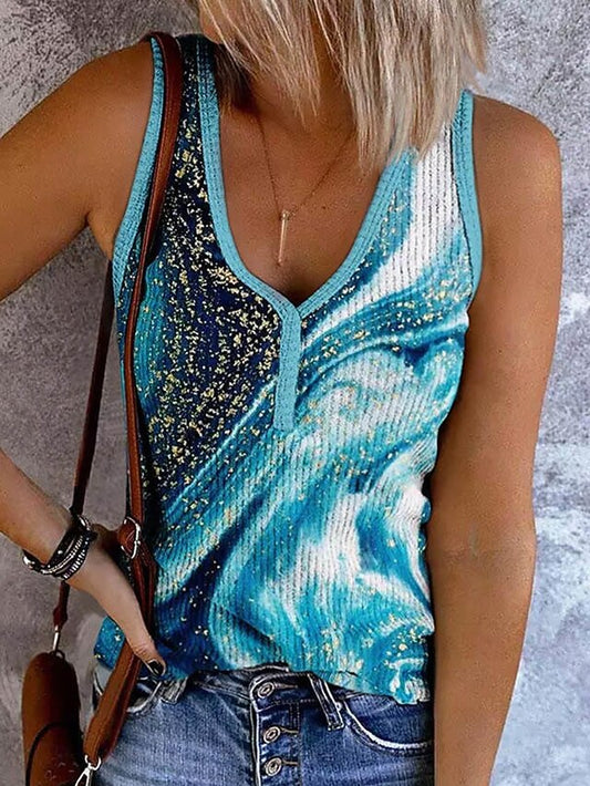 Women's Camisole Tank Top Print Ombre Graphic Abstract