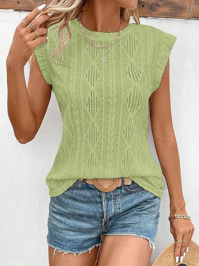 Women's Camisole Tank Top Plain Basic Modern Sleeveless