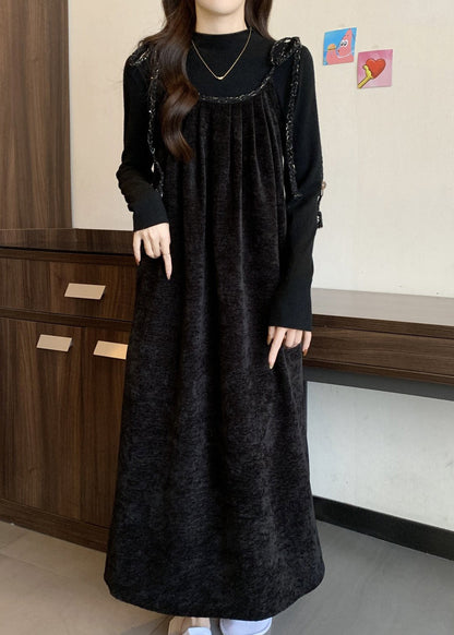 Set Silk Up Piece Velvet Outfits Coffee Lace French Spring Two