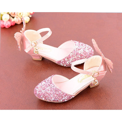 Shoes – Pink Sparkly Girls' Butterfly Glitter Princess