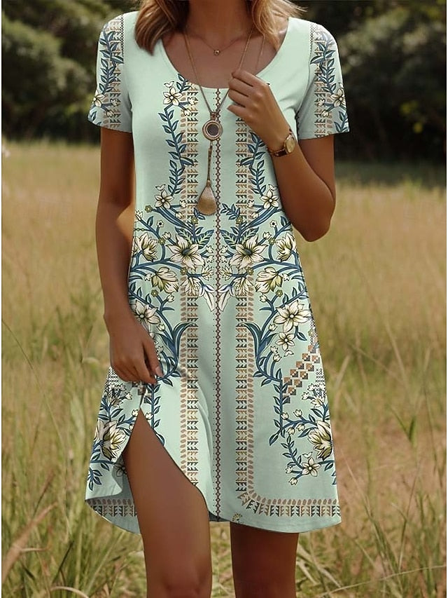 Women's Mini Dress Casual Dress Petite Dress T Shirt Dress