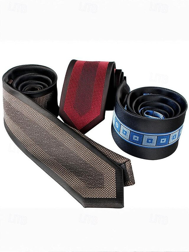 with Men's Classic Necktie Pattern Polyester