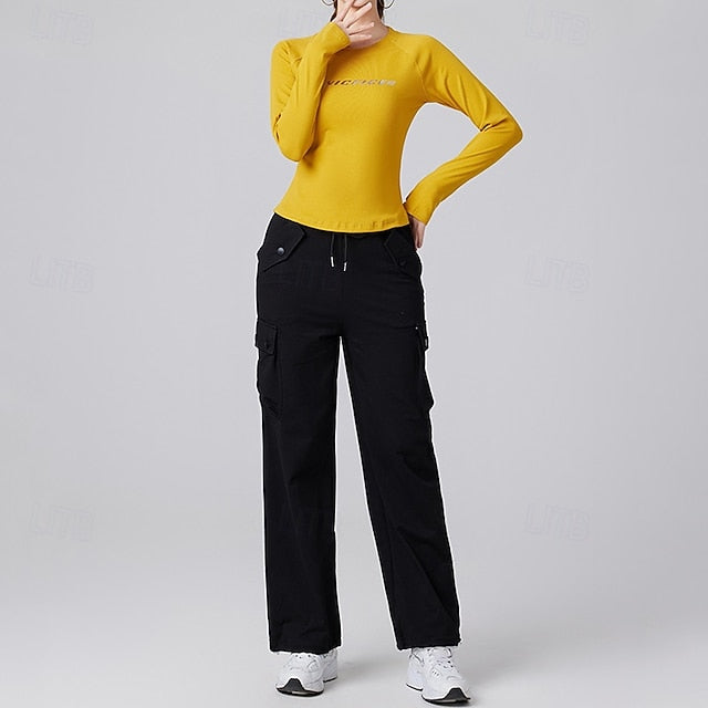 Women's Running T-Shirt Gym Shirt Sports Top Long Sleeve