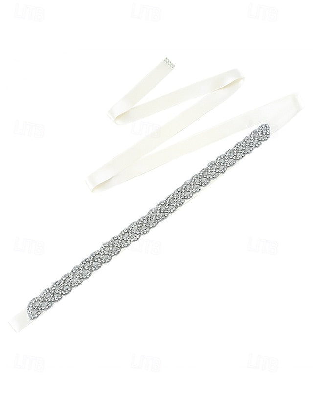 Bridal Waistband Wedding Rhinestone Elegant Crystal