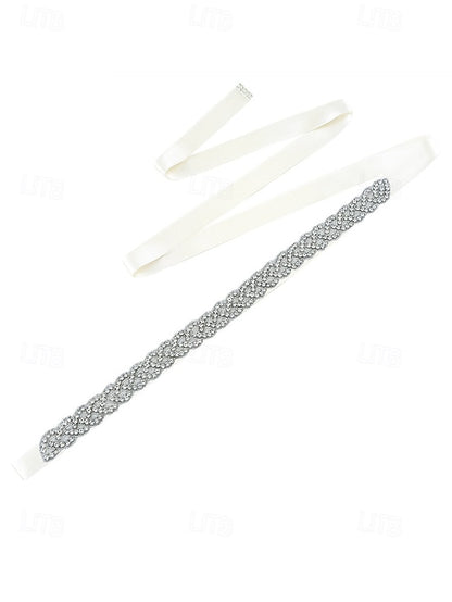 Bridal Waistband Wedding Rhinestone Elegant Crystal