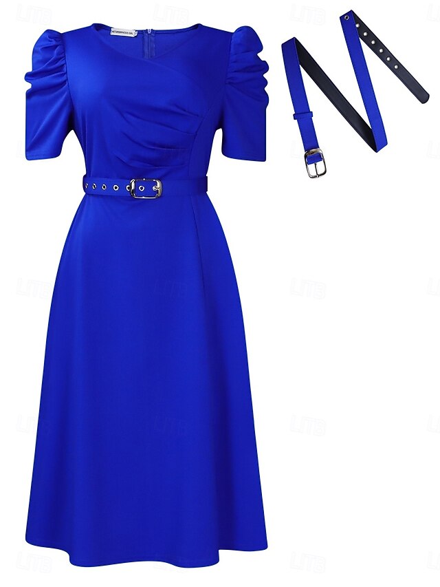 Women's Midi Dress Black Dress Party Dress Elegant Fashion