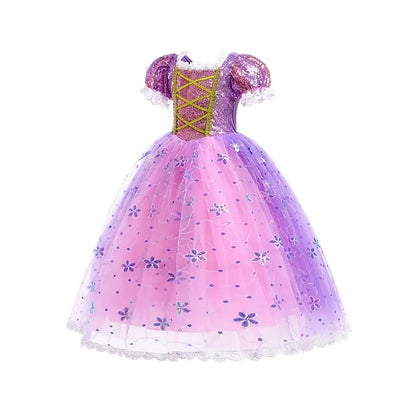 Girl Theme Flower Dress Fairytale Party Sofia Rapunzel Princess
