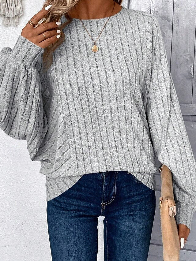 Top Women's Color Fashion Tee Solid Classic T Stylish Shirt