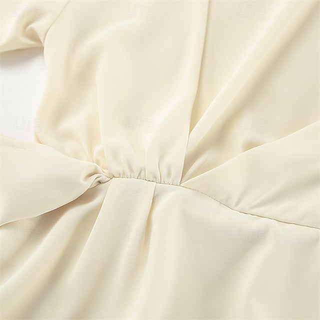 Women's Shirt Elegant Satin Top Dressy Tops Patchwork Tunic
