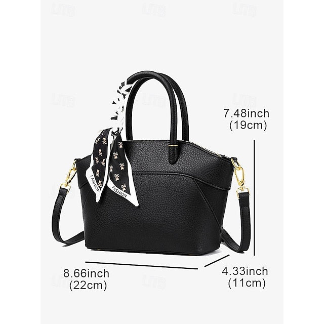 Holiday Office Bag Daily Women's Handbag PU Bucket Leather