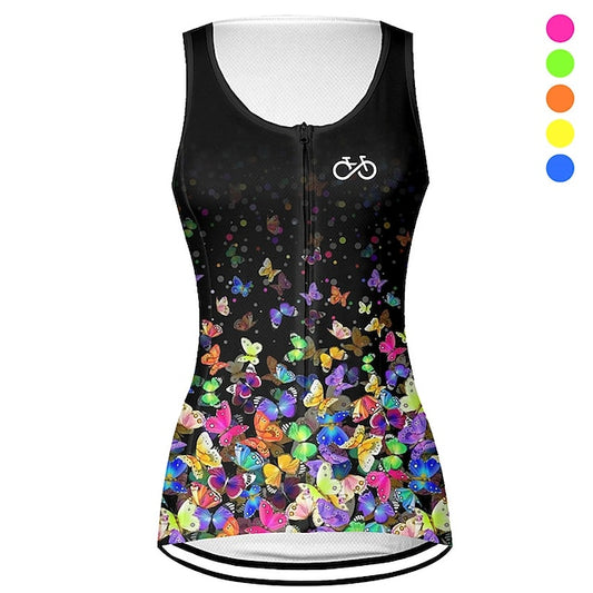 Women's Cycling Vest Cycling Jersey Graphic Butterfly